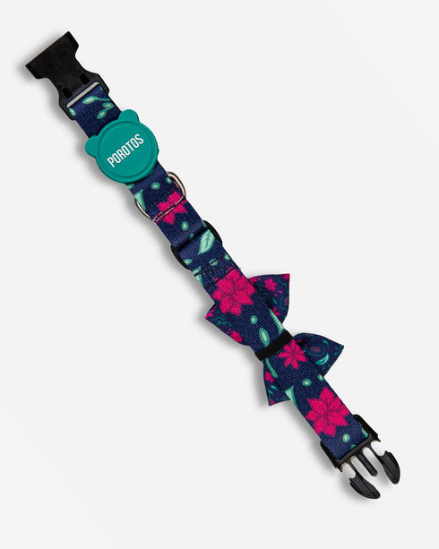 Collar con Moño Floral